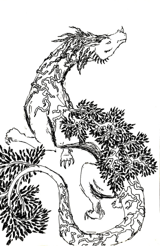 Rooting for You Dragon Sticker - Violet Ivy Studio