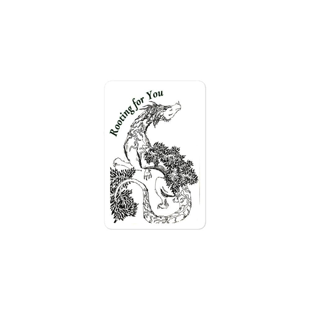 Rooting for You Dragon Sticker - Violet Ivy Studio